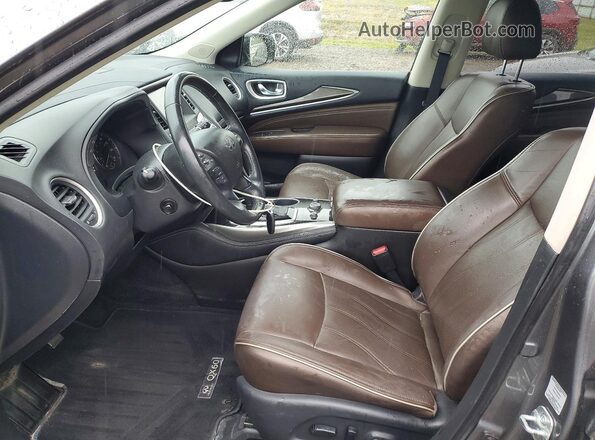 5N1DL0MMXJC507909 2018 INFINITI QX60 Серый Вид салона спереди