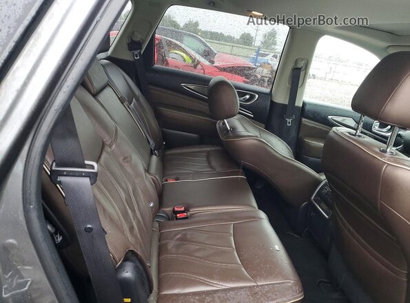 5N1DL0MMXJC507909 2018 INFINITI QX60 Серый Вид задней части салона