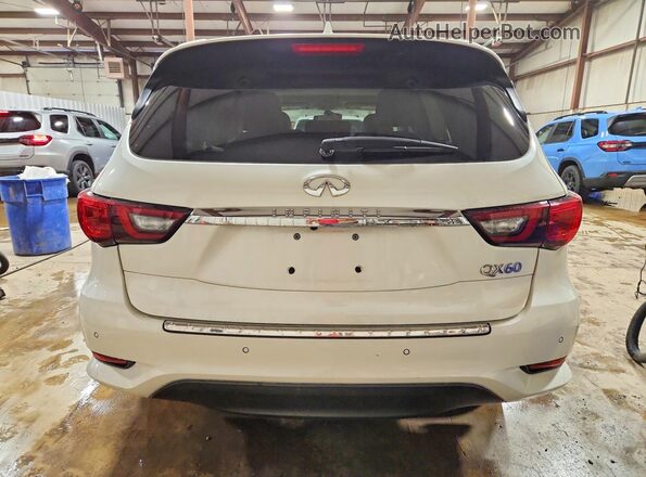 5N1DL0MMXJC528095 2018 INFINITI QX60 White Հետևի տեսք