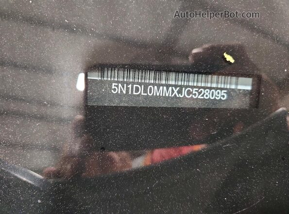 5N1DL0MMXJC528095 2018 INFINITI QX60 White VIN կոդի պիտակի տեսք