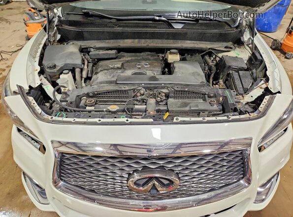 5N1DL0MMXJC528095 2018 INFINITI QX60 White Շարժիչի բաժամունքի տեսք