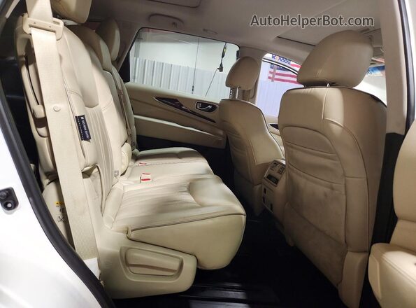 5N1DL0MMXJC528095 2018 INFINITI QX60 White Սալոնի հետևի տեսք