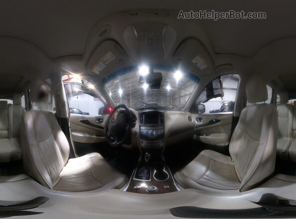 5N1DL0MMXJC528095 2018 INFINITI QX60 White Սալոնի 360 աստիճան տեսք