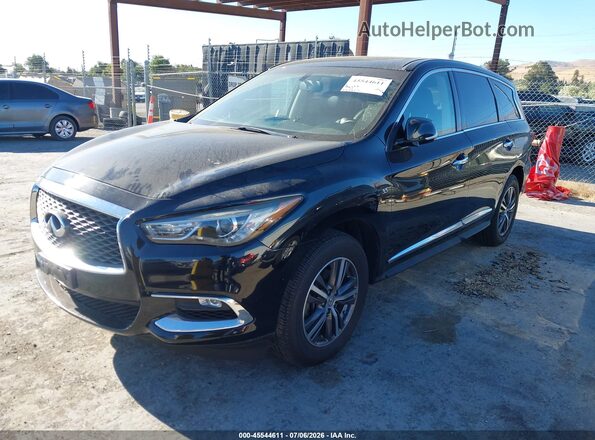 5N1DL0MMXJC534169 2018 INFINITI QX60 Black Vista tres cuartos delantera izquierda