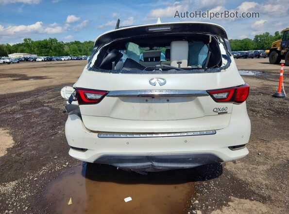 5N1DL0MMXKC515333 2019 INFINITI QX60 White უკანა ხედი