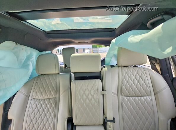 5N1DL0MMXKC515333 2019 INFINITI QX60 White უკანა სავარძლების ხედი