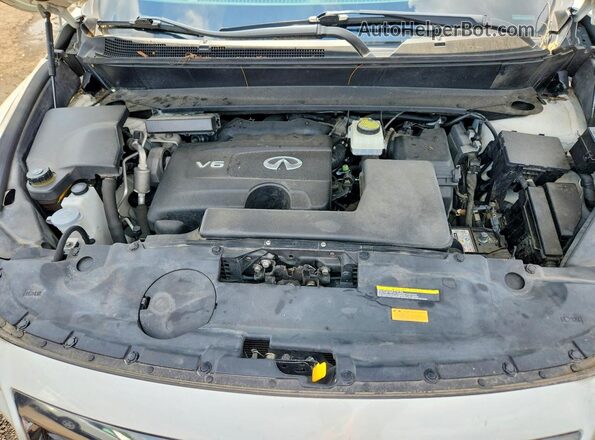5N1DL0MMXKC515333 2019 INFINITI QX60 White ძრავის განყოფილების ხედი