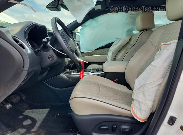 5N1DL0MMXKC515333 2019 INFINITI QX60 White წინა სალონის ხედი