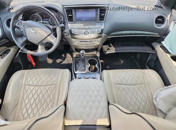 5N1DL0MMXKC515333 2019 INFINITI QX60 White წინა პანელის ხედი