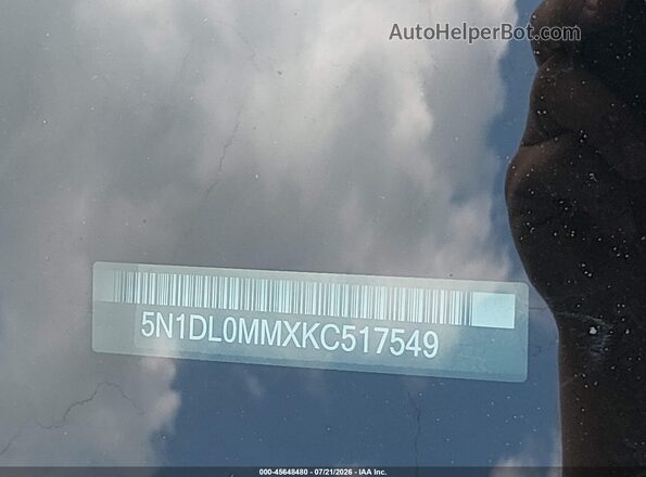5N1DL0MMXKC517549 2019 INFINITI QX60 Gray Շարժիչի բաժամունքի տեսք
