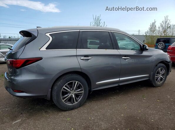 5N1DL0MMXKC550888 2019 INFINITI QX60 Charcoal Հետևի աջ