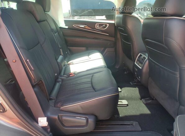 5N1DL0MMXLC524826 2020 INFINITI QX60 Silver Rear seats view