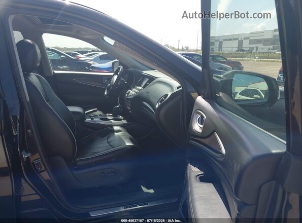 5N1DL0MN0HC513852 2017 INFINITI QX60 Black Front interior view