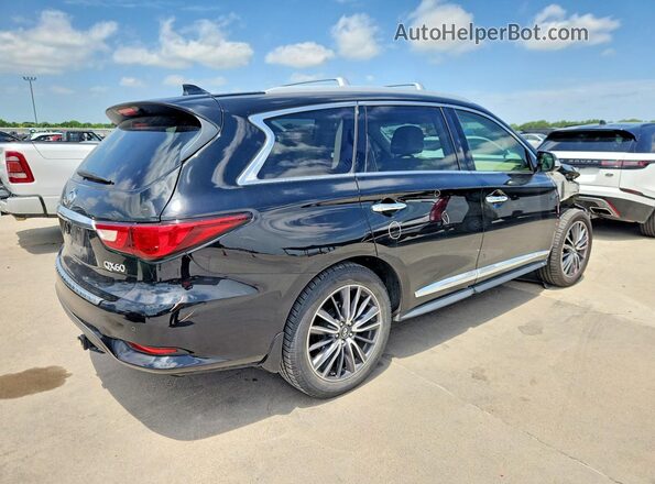 5N1DL0MN0HC516024 2017 INFINITI QX60 Black უკანა მარჯვენა