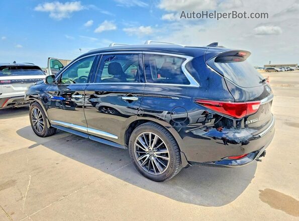 5N1DL0MN0HC516024 2017 INFINITI QX60 Black უკანა მარცხენა