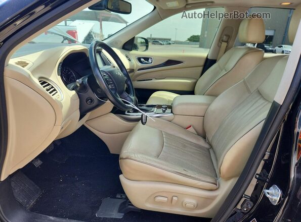 5N1DL0MN0HC516024 2017 INFINITI QX60 Black წინა სალონის ხედი