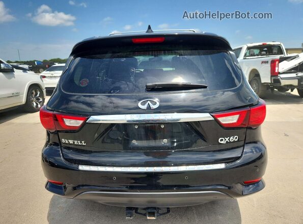 5N1DL0MN0HC516024 2017 INFINITI QX60 Black უკანა ხედი