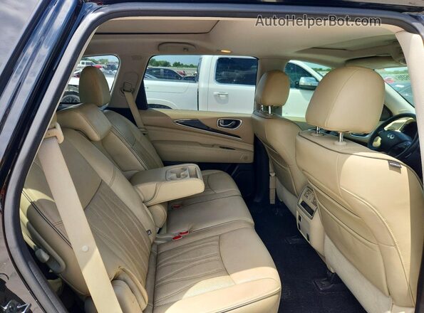 5N1DL0MN0HC516024 2017 INFINITI QX60 Black უკანა სალონის ხედი