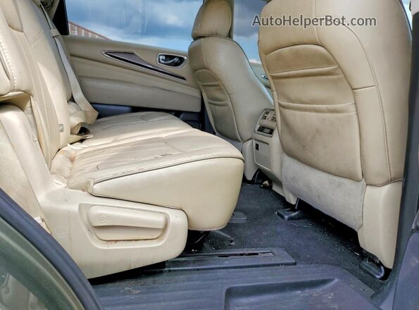 5N1DL0MN0HC521546 2017 INFINITI QX60 Green Widok wnętrza z tyłu