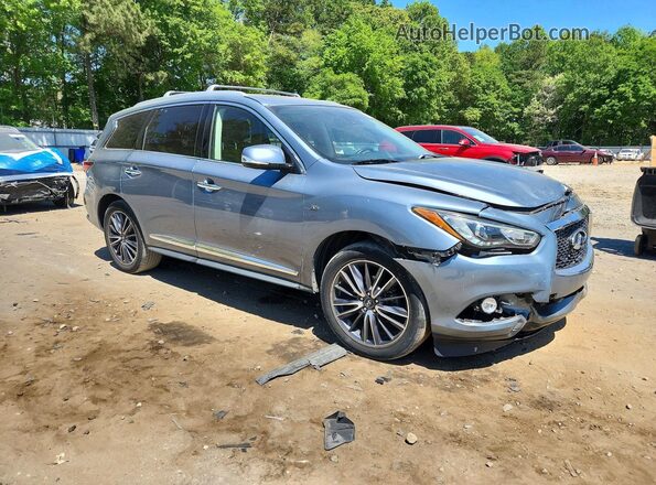 5N1DL0MN1HC511186 2017 INFINITI QX60 Silver Передня права чверть