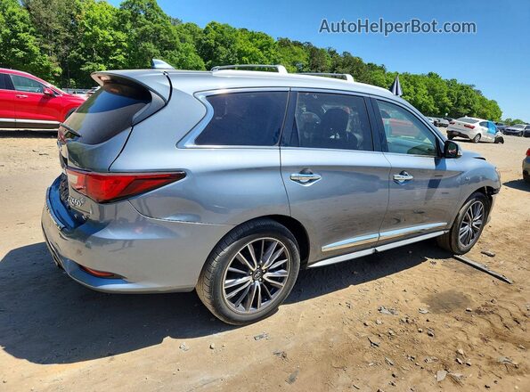 5N1DL0MN1HC511186 2017 INFINITI QX60 Silver Задня права чверть