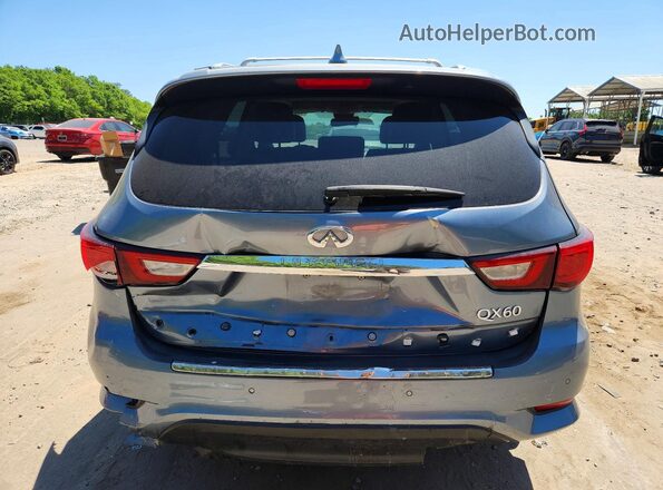 5N1DL0MN1HC511186 2017 INFINITI QX60 Silver Вид ззаду