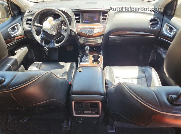 5N1DL0MN1HC511186 2017 INFINITI QX60 Silver Вид панелі приладів