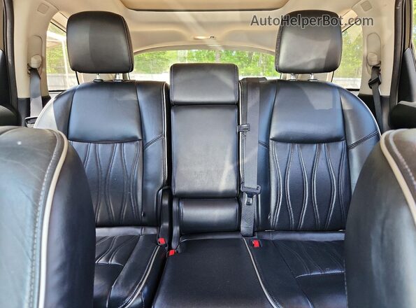 5N1DL0MN1HC511186 2017 INFINITI QX60 Silver Вид задніх сидінь
