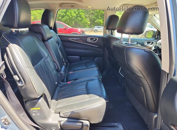 5N1DL0MN1HC511186 2017 INFINITI QX60 Silver Вид задньої частини салону