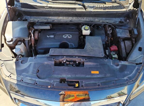 5N1DL0MN1HC518705 2017 INFINITI QX60 Black Սալոնի հետևի տեսք
