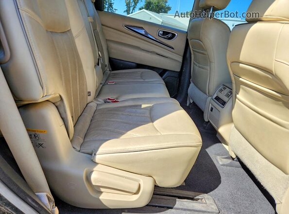 5N1DL0MN1HC518705 2017 INFINITI QX60 Black Հետևի նստատեղերի տեսք