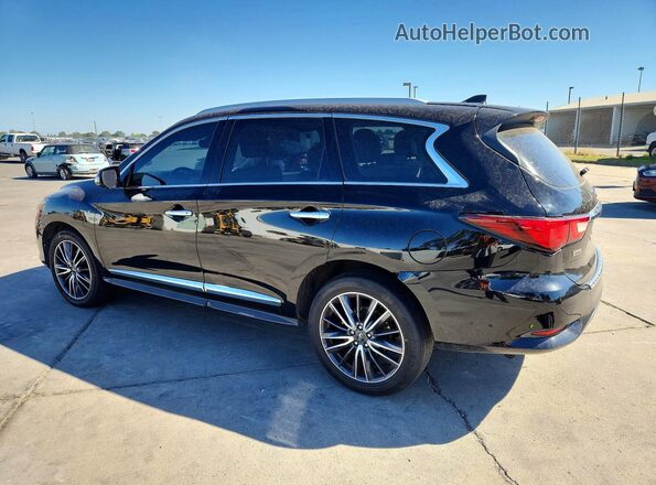 5N1DL0MN1HC518705 2017 INFINITI QX60 Black Հետևի ձախ