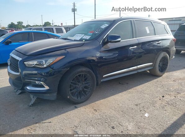 5N1DL0MN1HC540770 2017 INFINITI QX60 Blue Vista tres cuartos delantera izquierda