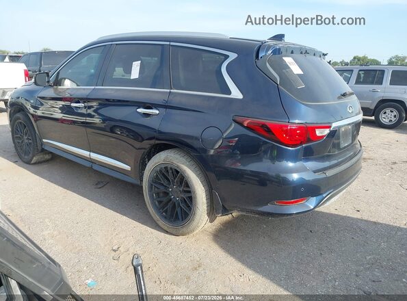5N1DL0MN1HC540770 2017 INFINITI QX60 Blue Trasero izquierdo