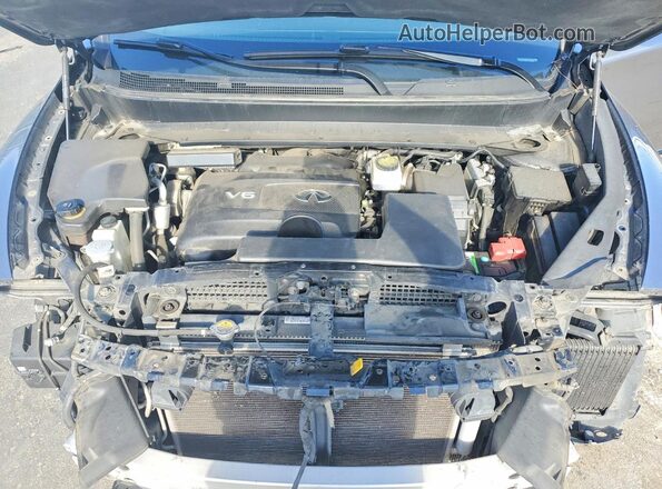 5N1DL0MN1HC546293 2017 INFINITI QX60 Silver Vista del compartimento del motor