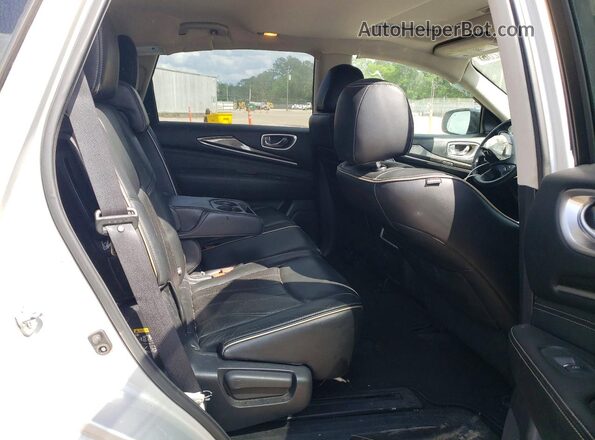 5N1DL0MN1HC548951 2017 INFINITI QX60 Silver უკანა სავარძლების ხედი