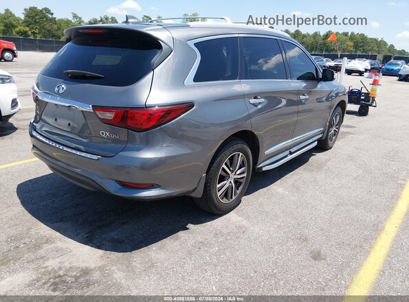 5N1DL0MN1HC550263 2017 INFINITI QX60 Gray Rear right