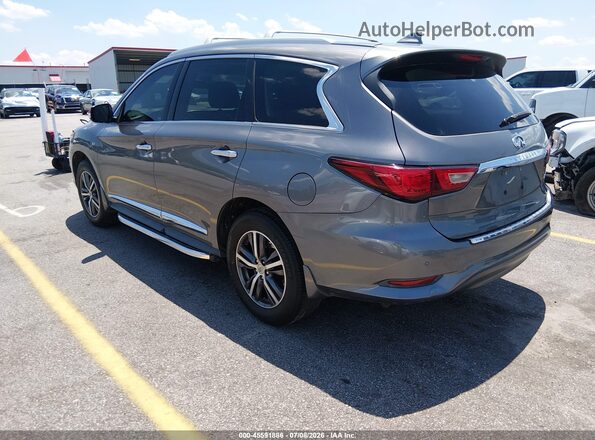 5N1DL0MN1HC550263 2017 INFINITI QX60 Gray Rear left