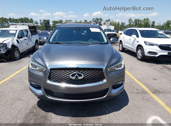 5N1DL0MN1HC550263 2017 INFINITI QX60 Gray Instrument cluster view