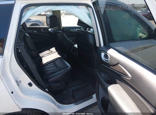 5N1DL0MN1HC560100 2017 INFINITI QX60 White Widok naklejki z numerem VIN