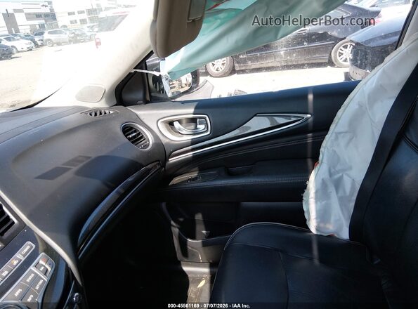5N1DL0MN1HC560100 2017 INFINITI QX60 White Widok wnętrza z przodu
