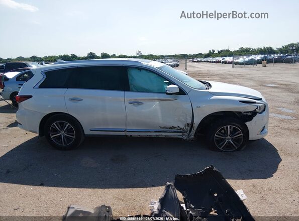 5N1DL0MN1HC560100 2017 INFINITI QX60 White Widok wnętrza z tyłu