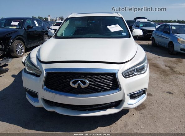 5N1DL0MN1HC560100 2017 INFINITI QX60 White Widok zestawu wskaźników