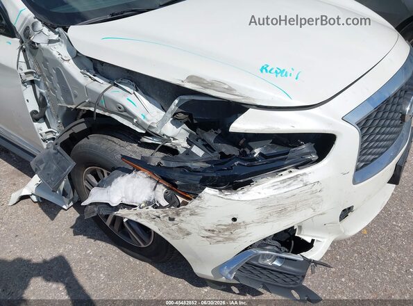 5N1DL0MN1JC527958 2018 INFINITI QX60 White Vista frontal
