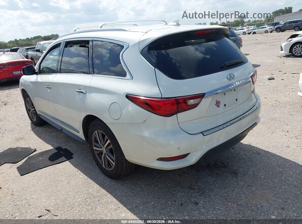 5N1DL0MN1JC527958 2018 INFINITI QX60 White Trasero izquierdo