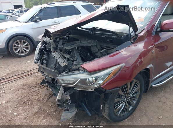 5N1DL0MN1KC512958 2019 INFINITI QX60 Red Vista frontal