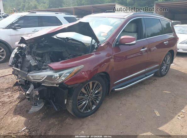 5N1DL0MN1KC512958 2019 INFINITI QX60 Red Vista tres cuartos delantera izquierda