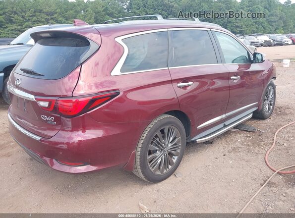 5N1DL0MN1KC512958 2019 INFINITI QX60 Red Trasero derecho