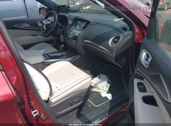 5N1DL0MN1KC512958 2019 INFINITI QX60 Red Vista interior delantera