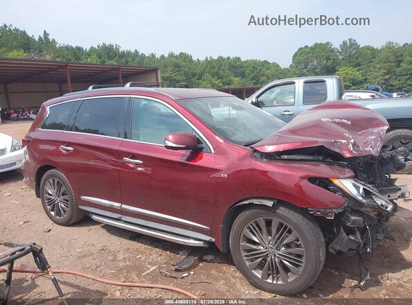 5N1DL0MN1KC512958 2019 INFINITI QX60 Red Vista interior trasera